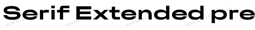 Serif Extended premi字体转换